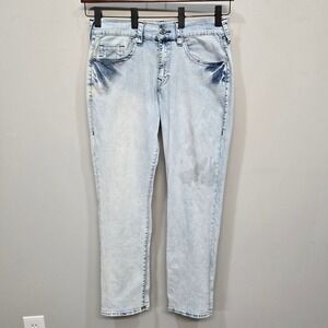 True Religion Ricky‎ Jeans 34 Light Wash Relaxed Straight Streetwear Y2K Skater
